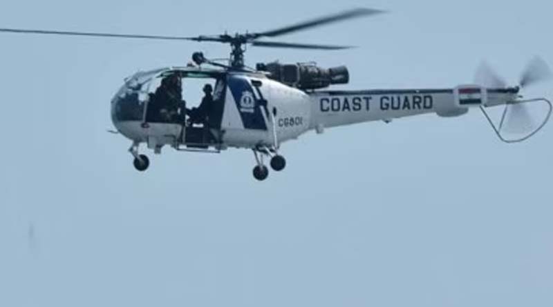 3 Indian Coast Guard personnel missing after helicopter makes hard landing during rescue mission