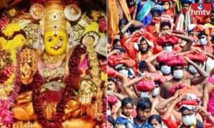 విజయవాడ ఇంద్రకీలాద్రికి భారీగా తరలివస్తున్న భవానీలు