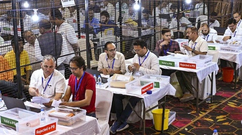 Ongoing Haryana and Jammu Kashmir Election Counting