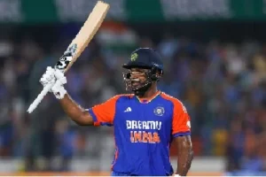 హైదరాబాద్‌ టీ20లో రోహిత్ శర్మ రికార్డును బద్దలుకొట్టిన సంజూ శాంసన్