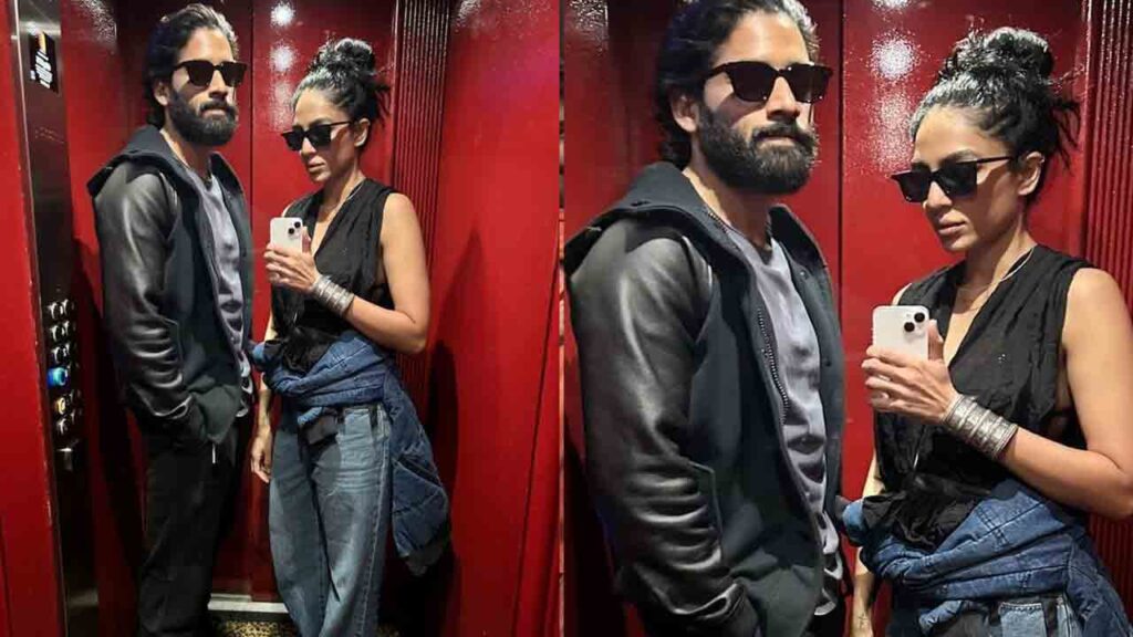 తన కాబోయే భార్య శోభితా ధూళిపాళతో కలిసి పోజులిచ్చిన నాగ చైతన్య