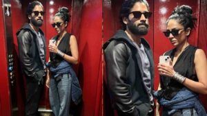 తన కాబోయే భార్య శోభితా ధూళిపాళతో కలిసి పోజులిచ్చిన నాగ చైతన్య