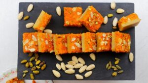 పిల్లల హృదయాలను గెలుచుకునే క్యారెట్,బాదం బర్ఫీ