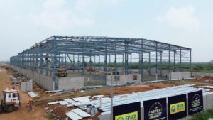 150 గంటల్లో నిర్మిత ఫ్యాక్టరీ భవనాన్ని నిర్మించే సవాలును స్వీకరించిన ఈప్యాక్ (EPACK)ప్రిఫ్యాబ్..