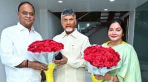 ముఖ్యమంత్రి చంద్రబాబుతో వేమిరెడ్డి దంపతులు భేటి