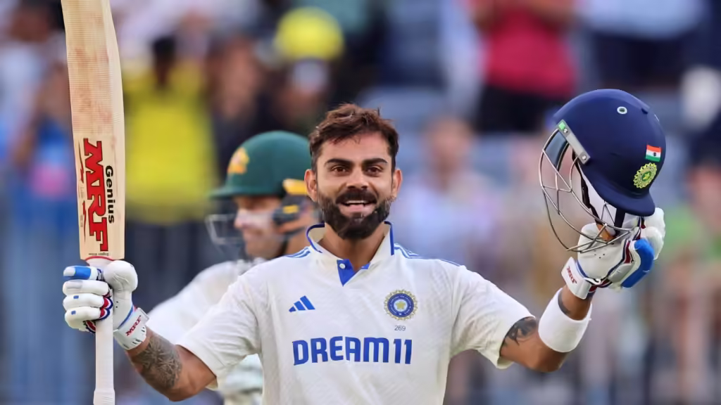 పెర్త్‌ టెస్టులో శతకం బాదిన విరాట్ కోహ్లీ