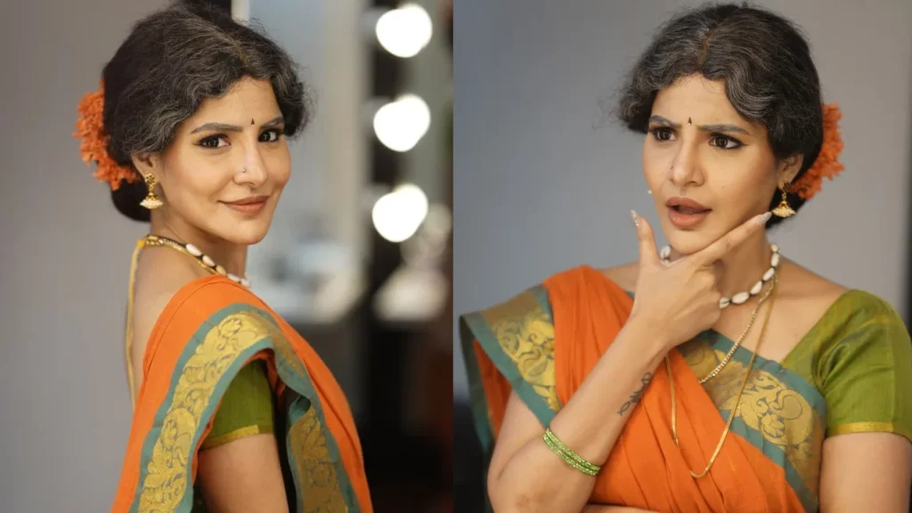 బామ్మ గెటప్‏లో  బిగ్‏బాస్ హాట్ బ్యూటీ ఏంట్రా?