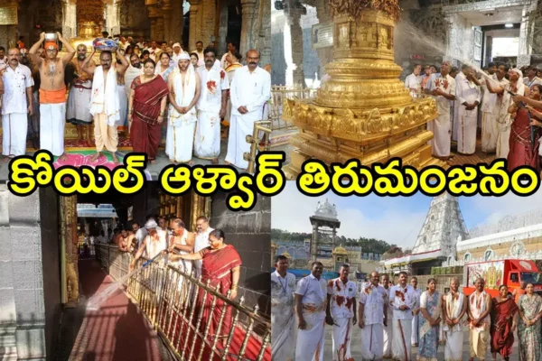 కోయిల ఆళ్వార్ తిరుమంజన సేవ