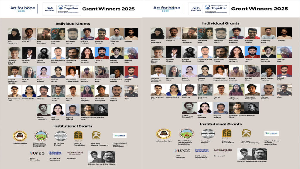 హ్యుందాయ్ ‘ఆర్ట్ ఫర్ హోప్’ 2025 గ్రాంటీల ప్రకటన