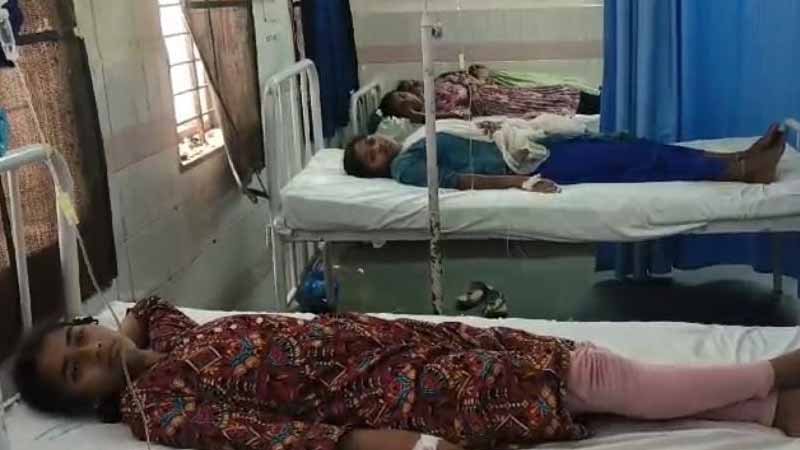 Female students fell ill af