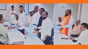 రాజ్యసభకు నామినేషన్లు దాఖలు చేసిన టీడీపీ అభ్యర్థులు