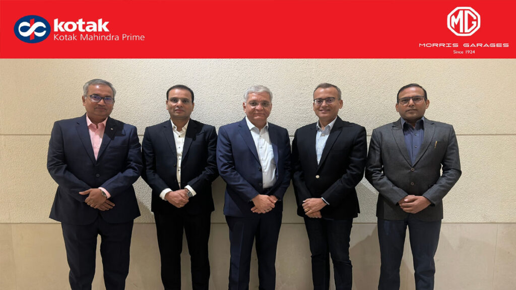 కోటక్ మహీంద్రా, జేఎస్‌డబ్ల్యూ ఎంజీ మోటార్ ఇండియా భాగస్వామ్యం