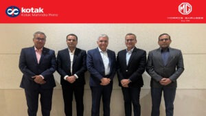 కోటక్ మహీంద్రా, జేఎస్‌డబ్ల్యూ ఎంజీ మోటార్ ఇండియా భాగస్వామ్యం