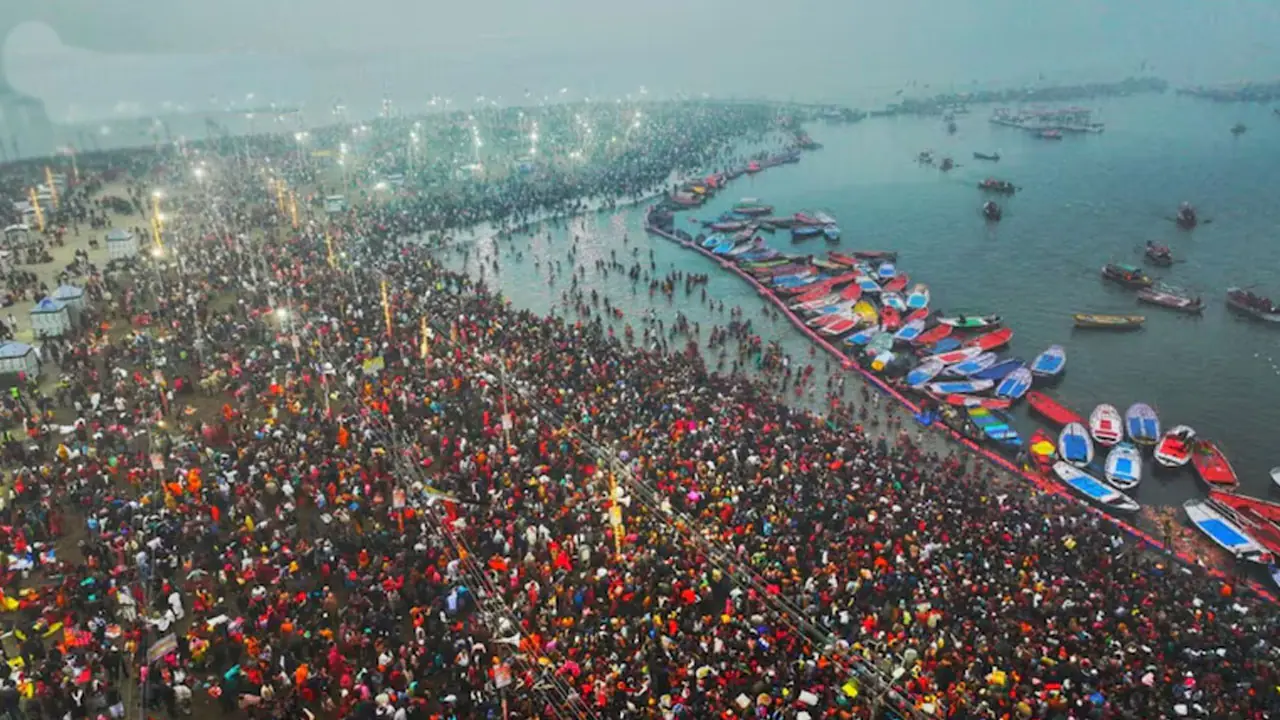 Hindus from Pakistan who participated in the Kumbh Mela.