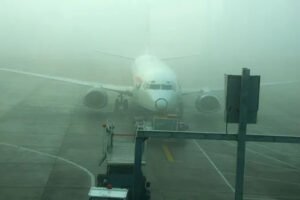 Fog effect.. Many flights are delayed