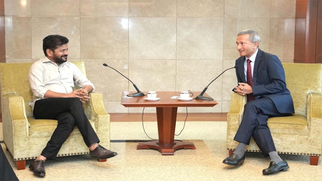 సింగపూర్ ప్రముఖులతో రేవంత్ రెడ్డి భేటీ