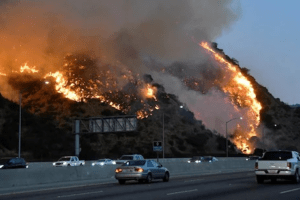 los angeles hollywood houses fire