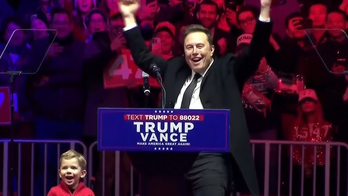 ట్రంప్ ప్రమాణ స్వీకార ర్యాలీలో ఎలాన్ మస్క్