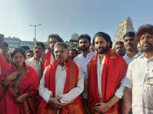 శ్రీవారిని దర్శించుకున్న తండేల్ టీమ్.