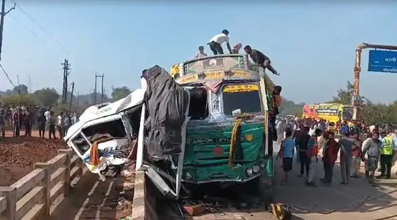 A terrible accident while returning from the Maha Kumbh Mela.