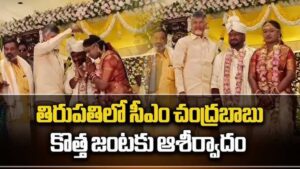 యాదవ కార్పొరేషన్ చైర్మన్ కుమారుడి పెళ్లికి హాజరైన సీఎం చంద్రబాబు