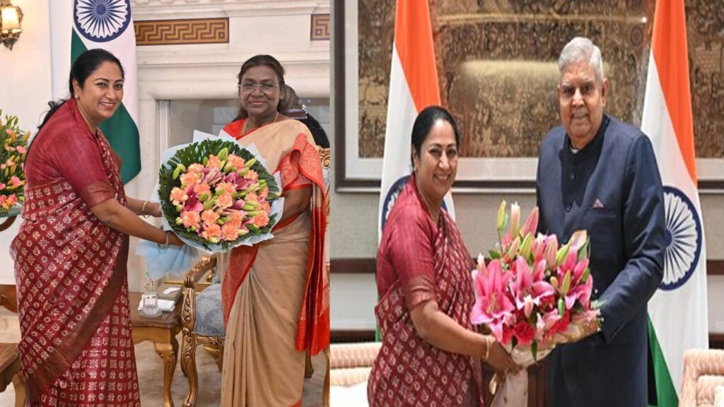 రాష్ట్రపతి, ఉపరాష్ట్రపతిని కలిసిన సీఎం రేఖా గుప్తా