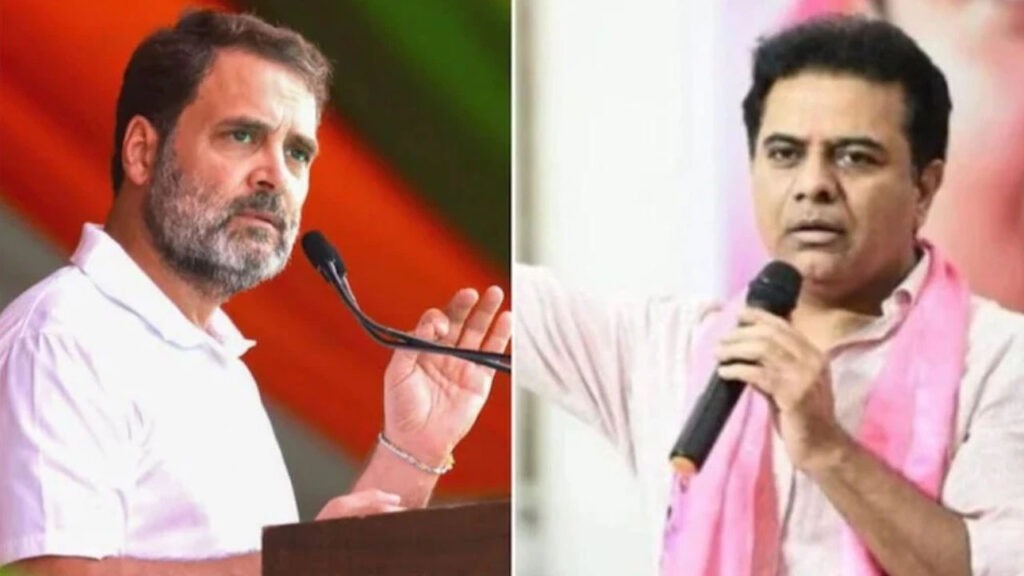మరోసారి బీజేపీని గెలిపిస్తున్న రాహుల్ గాంధీకి కంగ్రాట్స్: కేటీఆర్