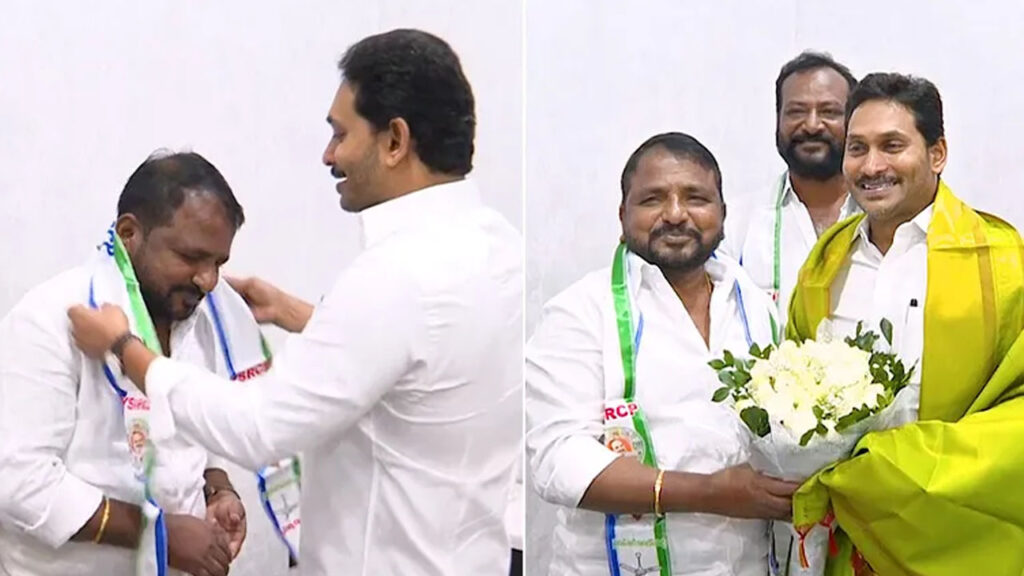 శైలజానాథ్ కు పార్టీ కండువా కప్పి ఆహ్వానించిన జగన్..