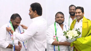 శైలజానాథ్ కు పార్టీ కండువా కప్పి ఆహ్వానించిన జగన్..