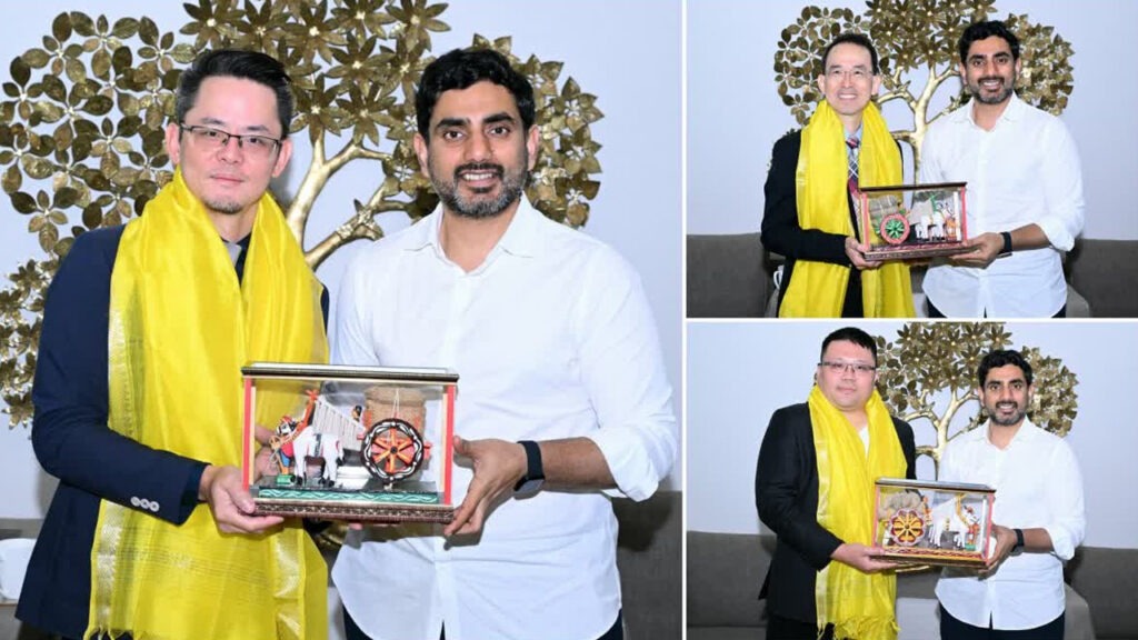 తైవాన్ అధికారుల బృందంతో మంత్రి లోకేశ్ భేటీ