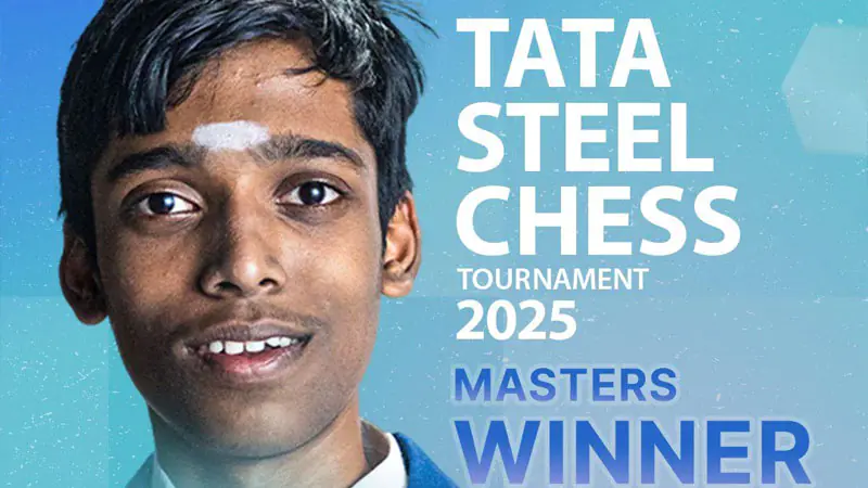 Tata Steel Chess Masters winner Praggnanandhaa.