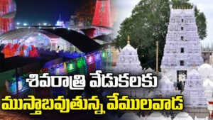 మహా శివరాత్రికి ముస్తాబవుతున్న వేములవాడ ఆలయం