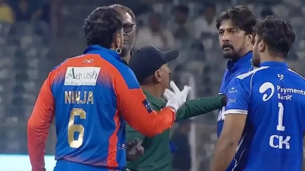 సెలబ్రిటీ క్రికెట్ లీగ్‌లో వివాదం వీడియో వైరల్!