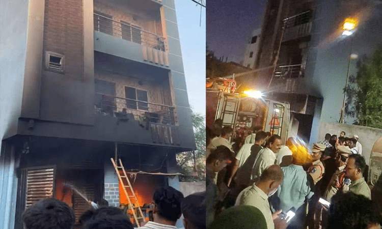 పుప్పాల గూడలో అగ్నిప్రమాదం 