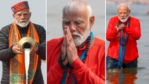 మ‌హాకుంభ్‌లో ప్ర‌ధాని మోడీ ప‌విత్ర స్నానం (ఫొటోలు)