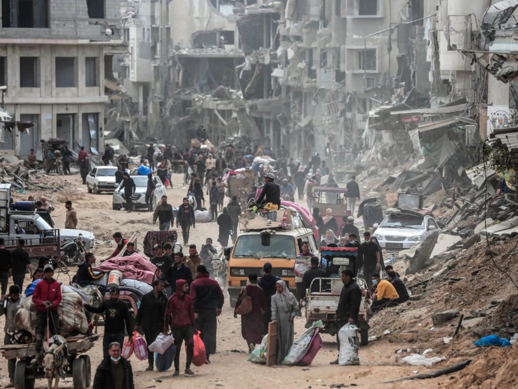 పాలస్తీనియన్లు గాజాను విడిచిపెట్టాలి: ఇజ్రాయెల్