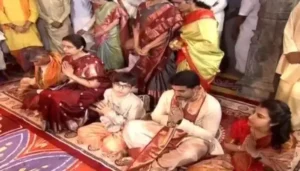 కుటుంబ సభ్యులతో శ్రీవారిని ద‌ర్శించుకున్న‌చంద్రబాబు