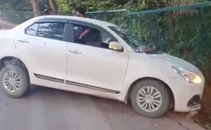 బాలకృష్ణ ఇంటిని ఢీకొట్టిన కారు