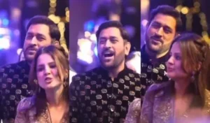 పంత్ సోదరి వివాహ వేడుకలో ధోని అద్భుత పాట.. నెట్టింట వైరల్