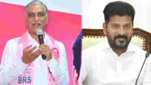 రేవంత్ రెడ్డితో హరీశ్ రావు భేటీ