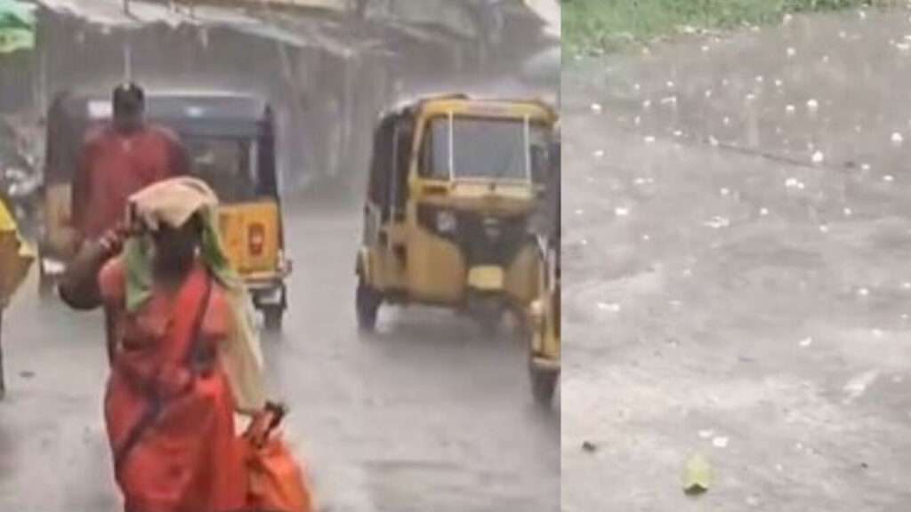 Rains : రాష్ట్రంలోని పలు జిల్లాల్లో వడగండ్ల వాన