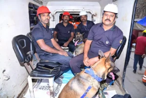 టన్నెల్ లో గల్లంతైన వారి ఆనవాళ్లను గుర్తించిన జాగిలాలు