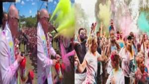హోలీ సంబరాల్లో పాల్గొన్న న్యూజిలాండ్ ప్రధాని లుక్సాన్ – వైరల్ వీడియో