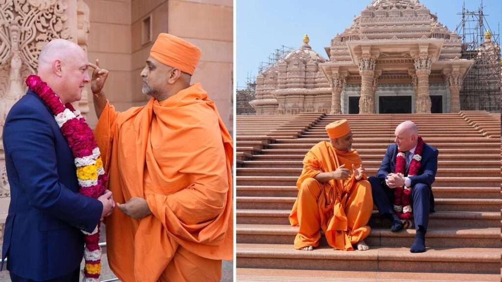 Akshardham Temple:అక్షరధామ్‌ ఆలయాన్ని సందర్శించిన న్యూజిలాండ్ ప్రధాని క్రిస్టోఫర్ లక్సన్
