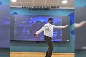 ఈ ప్రొఫెసర్ డాన్స్ మాములుగా లేదుగా..వీడియో వైరల్