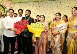 ఎమ్మెల్యే బోడె ప్రసాద్ కుమారుడి వివాహ రిసెప్షన్ వేడుకలో లోకేశ్ సందడి
