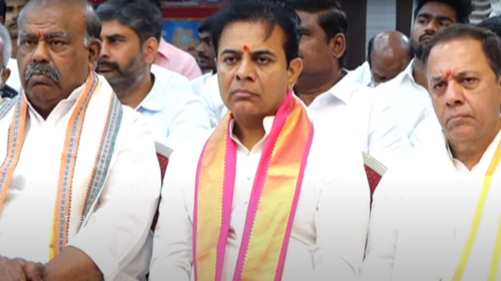 KTR: తెలంగాణ భవన్‌లో ఉగాది వేడుకల్లో పాల్గొన్నకేటీఆర్