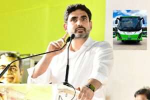 నారా లోకేశ్ చొరవతో మంగళగిరికి రెండు ఎలక్ట్రిక్ బస్సులు