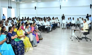 అమరావతి పునఃప్రారంభ వేడుకకు రాజధాని రైతులకు చంద్రబాబు ఆహ్వానం