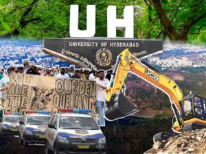 HCU భూముల వివాదం.. ఢిల్లీలో హోర్డింగ్లు